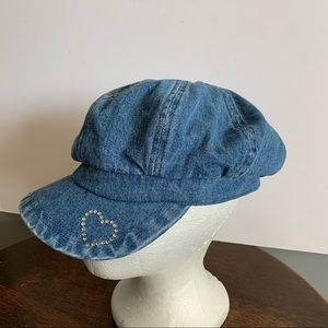 Vintage Y2K Denim Jean Newsboy Newsie Women’s Hat